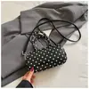Bolso Cruzado Estampado de Lunares Estilo Coreano Bolso de Mano Fresco Dulce Bolso de Bolos Bolso de Hombro de Moda Personalidad Nicho ins