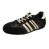 Nuevos Zapatos Argan de Suela Suave Zapatos de Mujer Piel Suave Mujer 2026 Primavera Zapatos de Patinaje con Cordones Bloques de Color Zapatos de Entrenamiento Alemanes Zapatos Casuales Anti