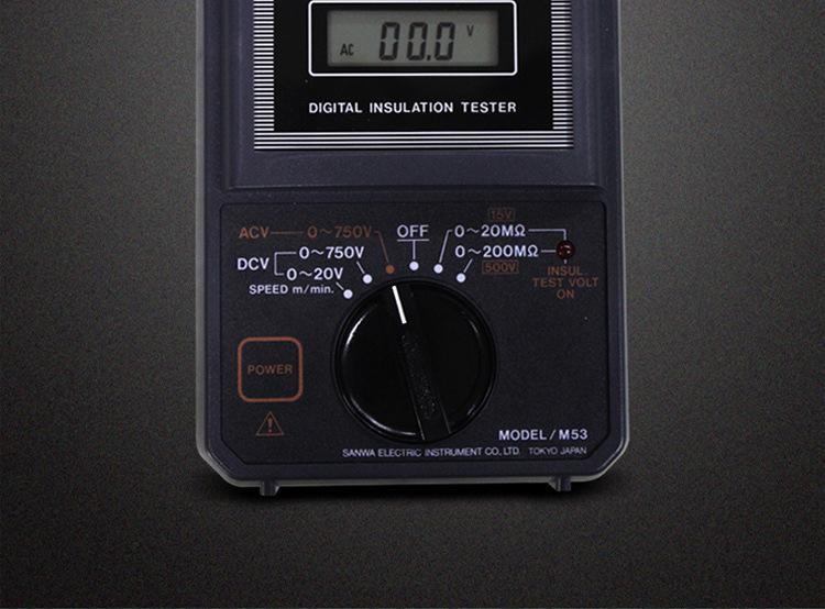 绝缘电阻测试仪SANWA三和MG1000 500 M53 MG5000数字兆欧表HG561H