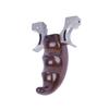 Aço inoxidável 304 ghost lock Phoenix 6 Geração 6 geração sândalo CNC chanfro ébano deserto ferro liso fabricante de estilingue de couro