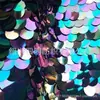 Tecido Lantejoula Escama de Peixe Holográfico a Laser Criptografado, Tecido Bordado com Lantejoulas Sereia, Fornecimento Direto da Fábrica em Estoque Tecido Sereia