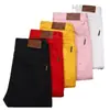 Novos Jeans Masculinos de Luxo Leve Moda Rosa Slim Fit Verão Stretch Versátil Calças Casuais de Cintura Média para Jovens
