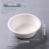 Plato de papel de pulpa de caña de azúcar plato de papel tazón de papel plato de pulpa desechable 6 7 8 9 10 pulgadas Blanco color natural plato de pulpa de caña de azúcar redondo