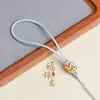 Nuevo Cordón Colgante Nudo Concentrico Estilo Chino Colgante de Jade Pieza de Mano Cuerda Cadena para Teléfono Móvil Cuerda Perdida de Mano Venta al por Mayor