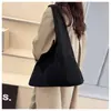 Bolso tote grande de color liso simple estilo coreano ins para mujer, nuevo 2026, versátil, casual, para ir al trabajo, de hombro y debajo del brazo