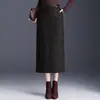 Saia Leopard Moderna Feminina 2026 Outono/Inverno Nova Saia Lápis Emagrecedora de Cintura Alta Fenda nas Costas Saia Reta Versátil
