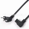 Enchufe Europeo Pala Cola en Forma de 8 Cable de Alimentación Codo de 90 grados Enchufe Estándar Europeo en Forma de 8 Cable 2-clavijas Ángulo recto Cola en Forma de 8