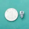 Nuevo S999 Plata Pura Retro Mate Cabeza de Buda de Tres Vías Antigua Accesorios DIY Pulsera Wenwan Pulsera Bodhi Accesorios