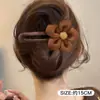 Presilha de cabelo de crocodilo com laço fofo para mulheres, presilha de garra de cabelo super estilosa 2026, acessório de cabelo