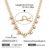 Accesorios de Collar para Mujer Jieding de Acero de Titanio con Circonita, Cadena para Clavícula de Lujo Ligero de Nicho, Collar de Gama Alta, Joyería Transfronteriza de Acero Inoxidable