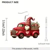 Brincos Acrílicos Transfronteiriços Padrão de Carro Vermelho de Natal Pingente de Decoração de Ano Novo Borlas Exquisitas