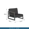 Sofá de Cuerda para Ocio al Aire Libre Aleación de Aluminio Jardín Patio Exterior Impermeable Protección Solar Sofá de Sala de Modelos Combinación con Mesa de Café