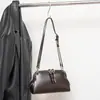 2026 Nueva Bolsa de Concha de Piel de Vaca Bolso de Bolos Vintage Bolso de Hombro Único a la Moda Debajo del Brazo