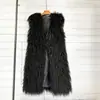 Chaleco de Piel Sintética tipo Borrego de Invierno 2026 Estilo Largo Chaleco Cálido Chaleco Chaqueta para Mujer Directo del Fabricante