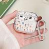 Para Estojo de Fone de Ouvido AirPods 4 Pro2/3 Geração Glitter Letra Rosa Amor Estojo de Fone de Ouvido Bluetooth