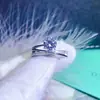 Anillo de Diamante Mossam Anillo de Diamante Galaxia Anillo de Diamante Platino Anillo para Mujer Propuesta de Matrimonio Anillo de Moda Distintivo