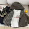 Ropa Exterior para Niños Primavera y Otoño 2025 Nuevo Bebé Casual con Capucha Tops Doble Cara Ropa para Niños Moderno y Genial Niños Guapos