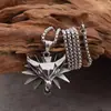 Colar de aço titânio com pingente de cabeça de lobo em aço inoxidável, artigos de cinema e televisão transfronteiriços, atacado, pingente de caçador retrô dominador, comércio exterior