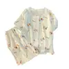 Pijama Nuevo de Verano 2026 para Niñas, Bonito de Manga Corta y Shorts, Pijama de Algodón Nube, Conjunto de Verano para Niños Mayores