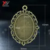 Fornecimento de fábrica Base inferior para pingente de colar Pedra do Tempo Oval 25*18mm material atacado acessórios de joias diy
