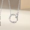 Novo Anel Original Wancheng de Espinhos Colar de Casal Prata Esterlina Europeu e Americano Vento Frio Mobius Pingente 520 Presente