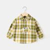 Roupas de Bebê, Camisas Xadrez de Manga Comprida para Crianças, Blusas para Meninos e Meninas, Roupas Casuais de Primavera e Outono para Crianças, Camisas para Crianças