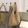 Bolso de Hombro Tejido Transfronterizo, Bolso de Lana Retro, Bolso de Playa de Gran Capacidad, Bolsa de Compras, Bolso Tote Tejido para Mujer, Bolso de Mano