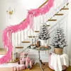Decoração Suspensa para Porta de Entrada, Escada e Casa, Pinheiro de Norfolk Rosa com Trepadeira, Venda Quente da Amazon para o Dia dos Namorados