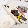 Gafas de Sol Rosas Dulces y Frescas Populares de Shopee Perro Funda de Silicona Mate para iPhone18 Apple 17Pro Anticaída