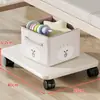 Estante de Almacenamiento Debajo de la Cama para Dormitorio Base de Cama Portátil Estante para Maletas con Ruedas Caja de Gran Capacidad Almacenamiento Tablero de Almacenamiento