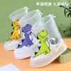 Novas capas de chuva da moda para sapatos infantis, para meninos e meninas, capas de sapato antiderrapantes de PVC para uso externo, para escola e viagens