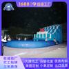 Resbaladilla de Agua Inflable Recta con Piscina para Chapotear para el Verano