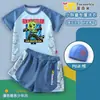 Traje de Banho Infantil Duas Peças Run Monster Run Monster Run para Crianças Plus Size, Conjunto de Natação Infantil de Secagem Rápida e Caimento Solto