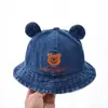 Sombreros para Niños Primavera y Otoño Estilo Coreano Sombreros de Sol de Mezclilla Sombreros de Cubo para Hombres y Mujeres Bebés Niños Sombreros de Pescador para Viajes