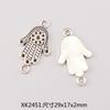 Acessórios para Joias de Liga DIY Mãos Pequenas Luvas de Palma Colar Brincos Pingente Decoração de Presente para Roupas Pingente