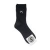 Calcetines de cachemira Mian Mao Shan con lazo bordado estilo japonés en otoño e invierno, calcetines de algodón de tubo medio para mujer, puerta este Jane