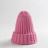 Nuevo Gorro de Lana para Niños Otoño e Invierno Cálido Gorro Tejido para Bebé Gorro de Acrílico con Picos Gorro de Ala Recta