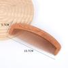 Peine de Madera de Durazno Natural, Engrosado y Tallado, Hecho de Madera Maciza, Se Puede Imprimir con Logo, Peine para Peinar el Cabello, Alisado del Cabello, Impresión de Logo al por Mayor