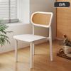 Cadeira de plástico Mesa de jantar engrossada doméstica Cadeira de jantar Confortável sedentário comercial Rattan Banqueta simples Cadeira de vime