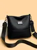 Bolsas Transversais Atacado Femininas 2026 Nova Tendência Moda Versátil Bolsa de Ombro Único Transversal Preto Bolsa Saco de Grande Capacidade