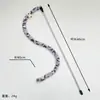 Lindo Palo Juguete para Gatos con Oruga y Ojos Grandes, Juguete Interactivo y Resistente a Mordidas para Gatos con Cascabel
