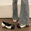 Zapatos Mary Jane para mujer, nueva colección otoño 2026, con diseño interior que aumenta la altura y detalle de lazo, bailarinas, estilo francés, perfectos con vestidos, zapatos pequeños de piel