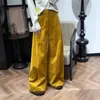 Pantalones Casuales Sueltos de Pana Nuevos para Otoño e Invierno 2025 de Alta Calidad, Pantalones de Pierna Ancha, Pantalones Rectos de Cintura Alta Versátiles para Mujer