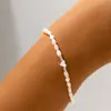 Pulseira de Coração de Amor com Pérolas para Mulheres Estilo Fresco Joia com Pérolas Embutidas Pulseira Estilo Casual Elegante Joia