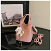 Bolso tote elegante y sofisticado para mujer, nueva colección 2026, bolso cruzado casual, bolso de mano de nicho para mujer, bolso tipo cubo
