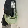Bolsa Feminina Estilo Coreano Simples Cor Sólida Bolsa de Bolinho de Massa Estilo Japonês e Coreano Masculino Ruiying Grande Capacidade Estudante Bolsa de Ombro Casal Crossbody Bolsa