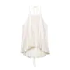 ZA Transfronterizo Europa Comercio Exterior Ropa de Mujer AliExpress Venta Caliente Verano Clásico Versátil Blanco Crema Femenino Top Halter