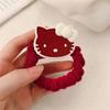 Nuevo anillo para el pelo de gatito rojo moda mariposa ligadura cuerda para el pelo simple niña coleta bola cuerda para el pelo