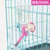 Jaula colgante para mascotas Dispensador de agua Bola colgante Bebedero para gatos y perros Suministros para mascotas de conejo Utensilios para alimentar mascotas