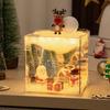 Luz de Noite Cubo Mágico Desenho Animado Criativo DIY Viagem ao Oeste Astronauta Deus da Riqueza Cubo Mágico de Ano Novo Espelho Luz de Noite Presente Criativo